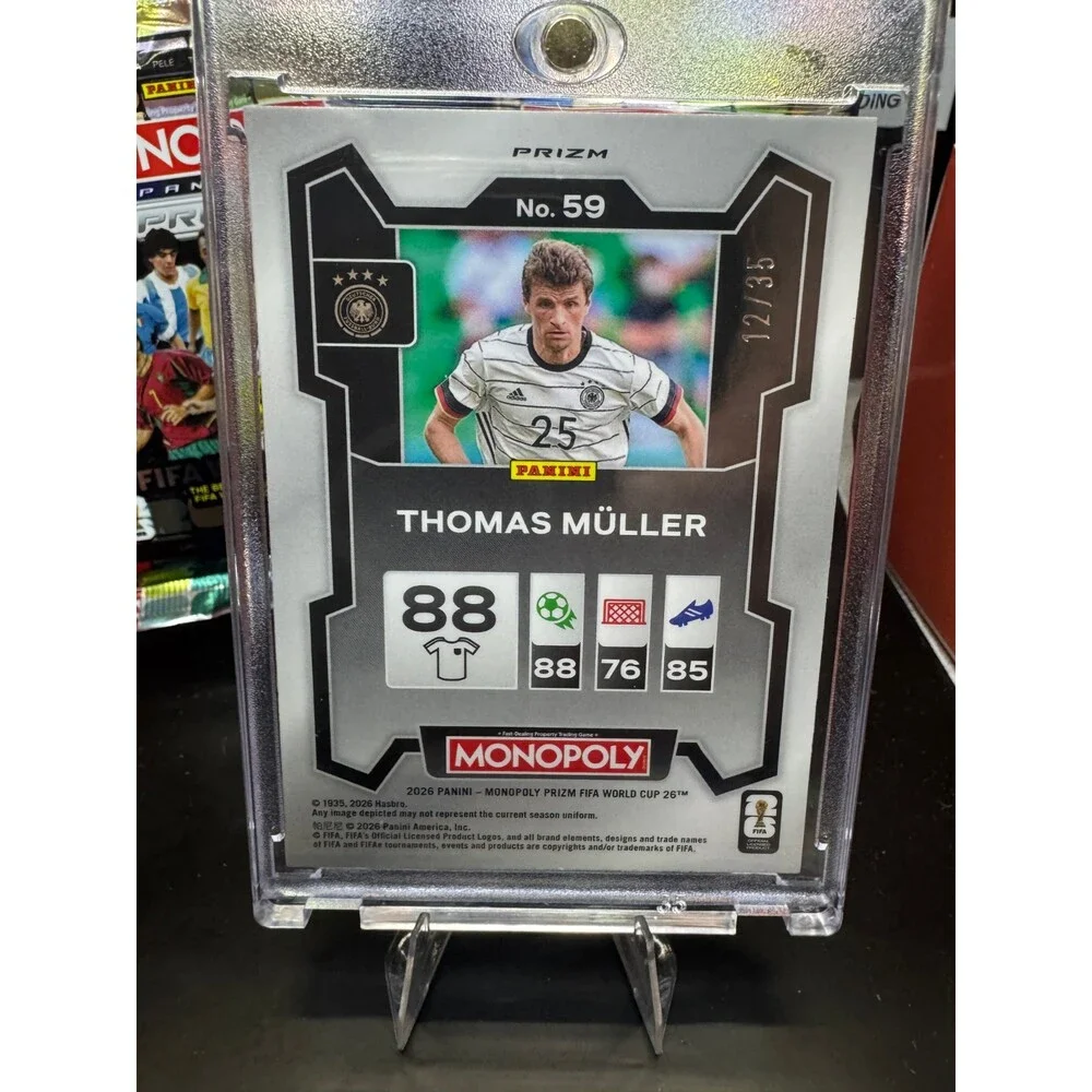 2026 Panini Prizm FIFA World Cup Card #59 Thomas Müller Germany Green /35